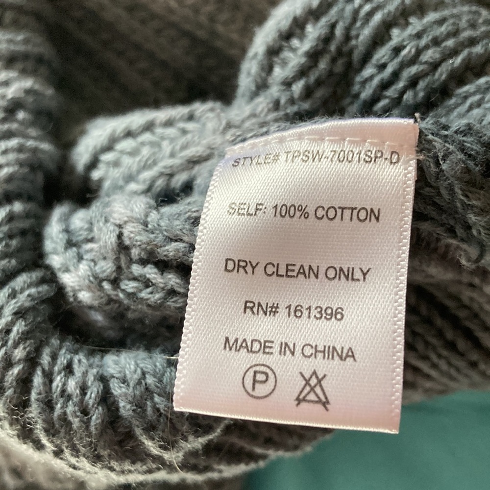 Skylar + Madison dark and light grey sweater with frayed detail L - Picture 6 of 6